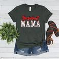 Baseball Mama Retro Groovy Baseball Mom Women Mother's Day Women's Heather T-Shirt Heather Forest