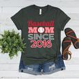 Baseball Mom Since 2016 Women's Heather T-Shirt Heather Forest