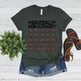 Baseball Mom Alphabet Women's Heather T-Shirt Heather Forest Baseball Mom Alphabet Women's Heather T-Shirt Heather Forest