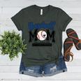 Baseball Mom Blue Varsity Baseball Mama Cute Mother's Day Women's Heather T-Shirt Heather Forest