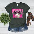 BASEBALL MOM BREAST CANCER RIBBON PINK SPORTS MOM Women's Heather T-Shirt Heather Forest BASEBALL MOM BREAST CANCER RIBBON PINK SPORTS MOM Women's Heather T-Shirt Heather Forest