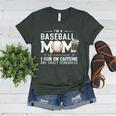 Baseball Mom Caffeine Fueled Game Day Essential Women's Heather T-Shirt Heather Forest Baseball Mom Caffeine Fueled Game Day Essential Women's Heather T-Shirt Heather Forest