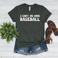 Baseball Mom I Can't We Have Baseball Women's Heather T-Shirt Heather Forest Baseball Mom I Can't We Have Baseball Women's Heather T-Shirt Heather Forest
