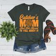 Baseball Mom Catcher's Mom Leopard Softball Mom Women's Heather T-Shirt Heather Forest Baseball Mom Catcher's Mom Leopard Softball Mom Women's Heather T-Shirt Heather Forest