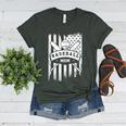 Baseball MOM Cool USA American Flag Family Reunion Women's Heather T-Shirt Heather Forest
