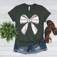 Baseball Mom Coquette Bow Baseball Mama Women's Heather T-Shirt Heather Forest Baseball Mom Coquette Bow Baseball Mama Women's Heather T-Shirt Heather Forest
