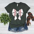 Baseball Mom Coquette Bow Mother's Day Baseball Mom Tees Women's Heather T-Shirt Heather Forest Baseball Mom Coquette Bow Mother's Day Baseball Mom Tees Women's Heather T-Shirt Heather Forest