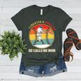 Baseball Mom I Created A Monster He Calls Me Mom Women's Heather T-Shirt Heather Forest Baseball Mom I Created A Monster He Calls Me Mom Women's Heather T-Shirt Heather Forest