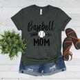 Baseball Mom Cute Arrow Father's Mother's Xmas Day Women's Heather T-Shirt Heather Forest