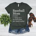 Baseball Mom Definition Sarcastic Sports Women's Heather T-Shirt Heather Forest Baseball Mom Definition Sarcastic Sports Women's Heather T-Shirt Heather Forest