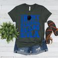 In My Baseball Mom Ear Blue Women's Heather T-Shirt Heather Forest