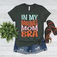 In My Baseball Mom Era Lover Groovy Retro Mother's Day Women's Heather T-Shirt Heather Forest