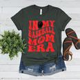 In My Baseball Mom Era Red Women's Heather T-Shirt Heather Forest In My Baseball Mom Era Red Women's Heather T-Shirt Heather Forest