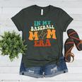 In My Baseball Mom Era Baseball Retro Groovy Mom Women's Heather T-Shirt Heather Forest
