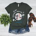 In My Baseball Mom Era Retro Baseball Mom Home Runs Women's Heather T-Shirt Heather Forest