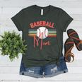 BASEBALL MOM Fun RETRO LOOK Women's Heather T-Shirt Heather Forest