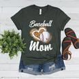 Baseball Mom Grandma Leopard Baseball Lover Fan Women's Heather T-Shirt Heather Forest Baseball Mom Grandma Leopard Baseball Lover Fan Women's Heather T-Shirt Heather Forest