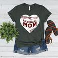 Baseball Mom Heart Love Mother's Day Game Day Support Women's Heather T-Shirt Heather Forest Baseball Mom Heart Love Mother's Day Game Day Support Women's Heather T-Shirt Heather Forest