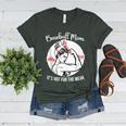 Baseball Mom It's Not For The Weak Funny Baseball Mom Women Women's Heather T-Shirt Heather Forest