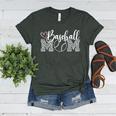 Baseball Mom Leopard Game Day Women's Heather T-Shirt Heather Forest Baseball Mom Leopard Game Day Women's Heather T-Shirt Heather Forest