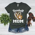 Baseball Mom Leopard Heart Matching Family Women's Heather T-Shirt Heather Forest Baseball Mom Leopard Heart Matching Family Women's Heather T-Shirt Heather Forest