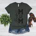 Baseball Mom Leopard Women's Heather T-Shirt Heather Forest