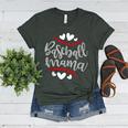 Baseball Mom Mama Women's Heather T-Shirt Heather Forest Baseball Mom Mama Women's Heather T-Shirt Heather Forest