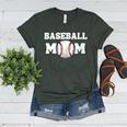 Baseball MOM Mother's Day Baseball Game Cheer Mom Women's Heather T-Shirt Heather Forest Baseball MOM Mother's Day Baseball Game Cheer Mom Women's Heather T-Shirt Heather Forest