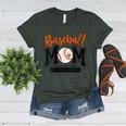Baseball Mom Orange Varsity Baseball Mama Cute Mother's Day Women's Heather T-Shirt Heather Forest