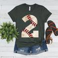 Baseball Mom Baseball Parent Number Two Baseball Gear 2 Women's Heather T-Shirt Heather Forest