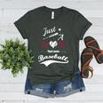 Baseball Mom Sayings Just A Mom That Loves Baseball Women's Heather T-Shirt Heather Forest Baseball Mom Sayings Just A Mom That Loves Baseball Women's Heather T-Shirt Heather Forest