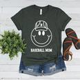 Baseball Mom Smile Face Shirt Varsity Cute Happy Face Women Premium Women's Heather T-Shirt Heather Forest Baseball Mom Smile Face Shirt Varsity Cute Happy Face Women Premium Women's Heather T-Shirt Heather Forest