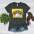 Baseball Mom Sports Mom Yellow Women's Heather T-Shirt Heather Forest Baseball Mom Sports Mom Yellow Women's Heather T-Shirt Heather Forest