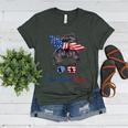 Baseball Mom USA American Flag 4th Of July Women's Heather T-Shirt Heather Forest Baseball Mom USA American Flag 4th Of July Women's Heather T-Shirt Heather Forest