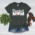 Baseball Mom Vintage Heart Present For Baseball Mama Women's Heather T-Shirt Heather Forest Baseball Mom Vintage Heart Present For Baseball Mama Women's Heather T-Shirt Heather Forest