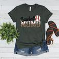 Baseball Momo Women BallPark Momo Baseball Mom Mother's Day Women's Heather T-Shirt Heather Forest