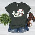 Baseball Mom's Favorite Game Day Women's Heather T-Shirt Heather Forest