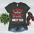 Baseball Moms My Kids Are Dirty Too Women's Heather T-Shirt Heather Forest Baseball Moms My Kids Are Dirty Too Women's Heather T-Shirt Heather Forest