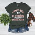 Baseball Player Pitcher Catcher Baseball Mom Mother Women's Heather T-Shirt Heather Forest Baseball Player Pitcher Catcher Baseball Mom Mother Women's Heather T-Shirt Heather Forest