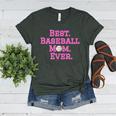 Best Baseball Mom Ever Pink Women's Heather T-Shirt Heather Forest Best Baseball Mom Ever Pink Women's Heather T-Shirt Heather Forest