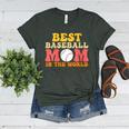 Best Baseball Mom In The World Baseball Women's Heather T-Shirt Heather Forest Best Baseball Mom In The World Baseball Women's Heather T-Shirt Heather Forest