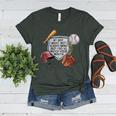 My Boy Might Not Always Swing Baseball Mom Women's Heather T-Shirt Heather Forest My Boy Might Not Always Swing Baseball Mom Women's Heather T-Shirt Heather Forest