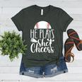 Cheer Baseball Mom Baseball And Cheer Mother Women's Heather T-Shirt Heather Forest