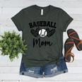 Custom Baseball Mom Number 58 Heart For Mom Women's Heather T-Shirt Heather Forest Custom Baseball Mom Number 58 Heart For Mom Women's Heather T-Shirt Heather Forest