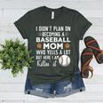 I Didn't Plan On Becoming a Baseball Mom Mother's Day Women's Heather T-Shirt Heather Forest