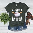 Dugout Mom Baseball Mommy Baseball Mother's Day Women's Heather T-Shirt Heather Forest Dugout Mom Baseball Mommy Baseball Mother's Day Women's Heather T-Shirt Heather Forest