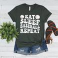 Eat Sleep Baseball Repeat Baseball Lover Baseball Mom Girls Women's Heather T-Shirt Heather Forest Eat Sleep Baseball Repeat Baseball Lover Baseball Mom Girls Women's Heather T-Shirt Heather Forest