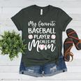 My Favorite Baseball Player Calls Me Mom For Baseball Mom Premium Women's Heather T-Shirt Heather Forest My Favorite Baseball Player Calls Me Mom For Baseball Mom Premium Women's Heather T-Shirt Heather Forest
