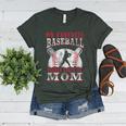 My Favorite Baseball Player Calls Me Mom Proud Baseball Mom Premium Women's Heather T-Shirt Heather Forest