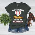 My Favorite Pitcher Calls Me MomMom Pitcher Baseball Mom Mom Women's Heather T-Shirt Heather Forest My Favorite Pitcher Calls Me MomMom Pitcher Baseball Mom Mom Women's Heather T-Shirt Heather Forest